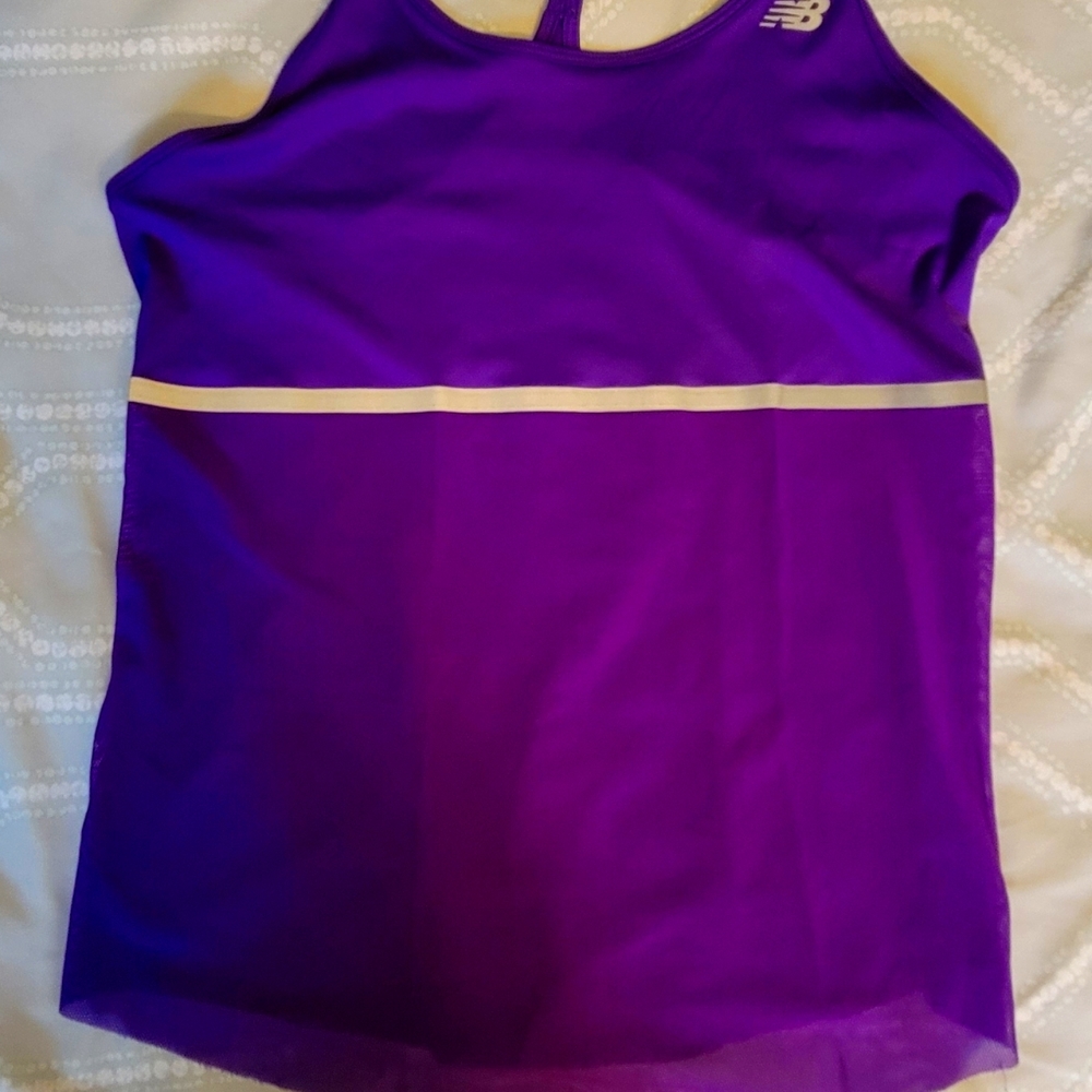 New Balance mesh tank in purple